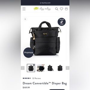 Itsy Ritzy Dream Convertible Diaper Bag